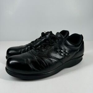 SAS Shoes Free Time Women's US 8.5N Black Leather Orthotic Comfort Walking Shoes